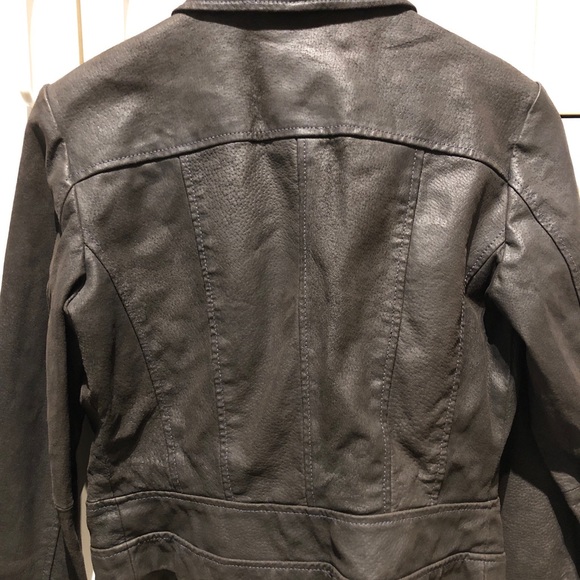 Chocolate colored and flawless leather jacket. SzM - Picture 2 of 7